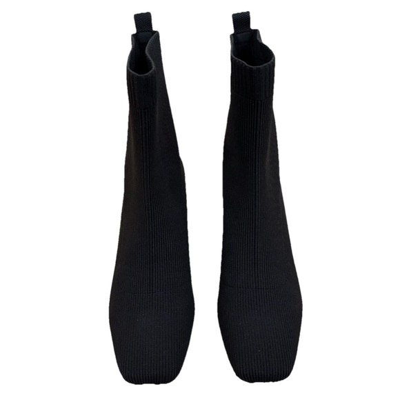 Vivaia Margot Wedge Booties Square Toe Water Repellant Black Size 42 US 10.5 - Picture 2 of 7